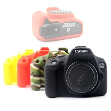 Резина силиконовый чехол мягкое тело Обложка Protector кожи для Canon 1300D 1500D 2000D Rebel T6 T7 поцелуй X80 X90 DSLR камера