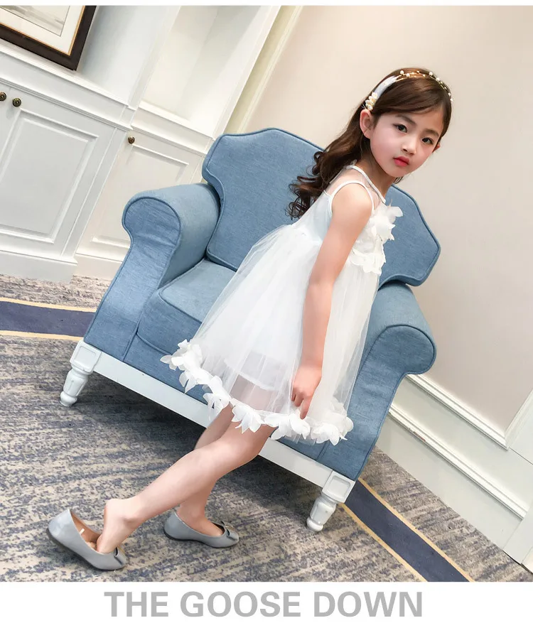 2018 Fashion Flower Girls Dress Summer Kids Clothes Sleeveless Cute Princess Party Children Dresses For Girls Costumes 14 Years (7)