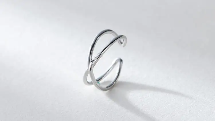 Роскошные ювелирные изделия, Трендовое 925 пробы Серебряное античное кольцо с крестиком для женщин, Дамское большое регулируемое кольцо Joyas De Plata