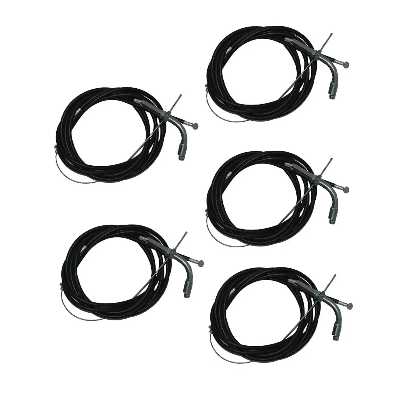 Throttle Cable Clutch Cable 5pcs for 66cc 80cc Engine Moped Bike Cart Accessory