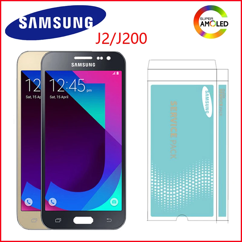 Оригинальный J200 дисплей для Samsung Galaxy J2 2015 J200F J200Y J200H ЖК с сенсорным экраном