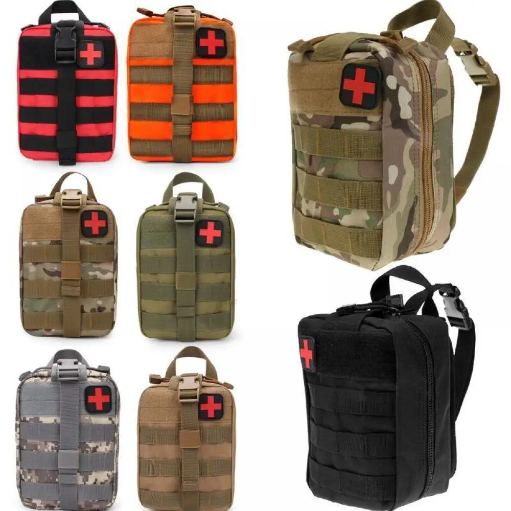 

Outdoor Tactical Medical Bag Travel First Aid Kit Oxford Cloth Waist Pack Emergency Case Survival Kit Camping Climbing Bag