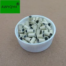 Расклешенные евро-замки микро медные трубки кольца Соединительные элементы втулки для Реми человеческих волос инструмент для наращивания