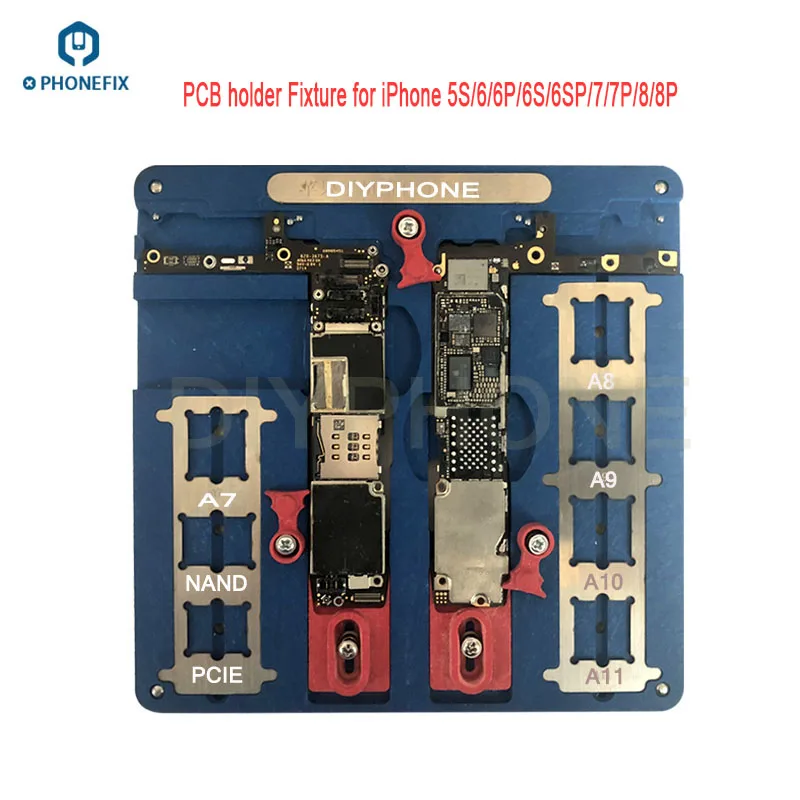 PHONEFIX PCB держатель материнской платы приспособление Рабочая платформа для iPhone 8 7 6SP 6 A8 A9 A10 A11 PCB приспособление держатель пайки ремонт - Цвет: MJ A22