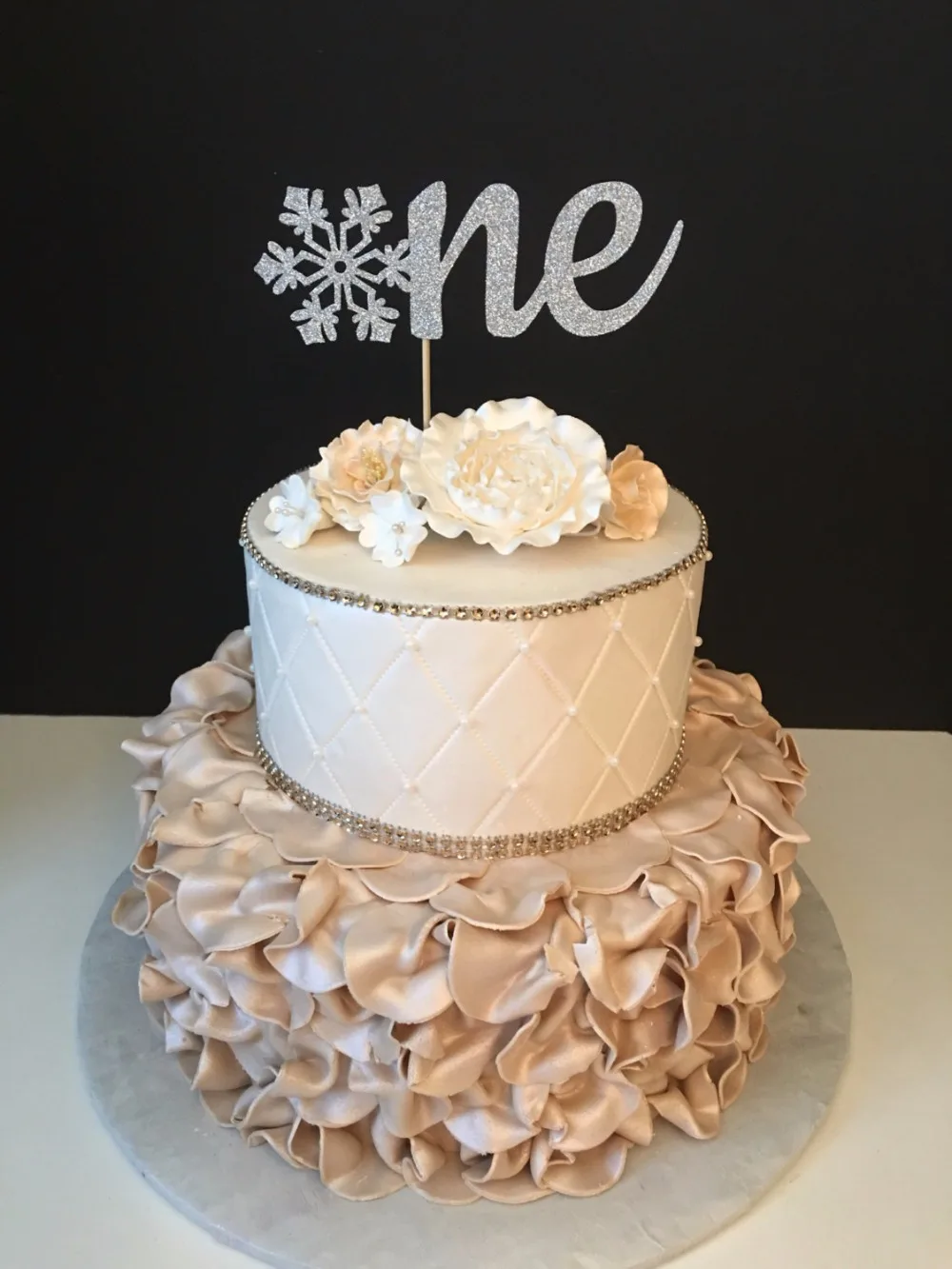Winter wonderland birthday cake