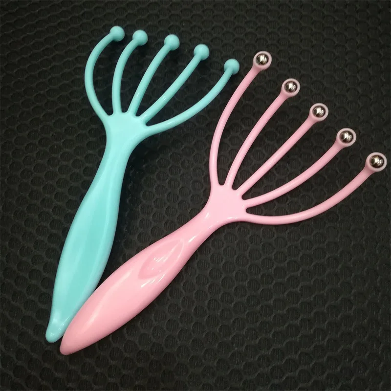 Расслабляющий массажер с пятью пальцами для волос поддержки головы шеи