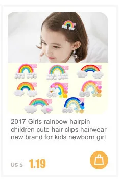 Ruoshui девочек кроличьи уши Шпильки Детские зажимы для волос Симпатичные заколки детские аксессуары для волос набор заколок для волос корейский стиль Головные уборы