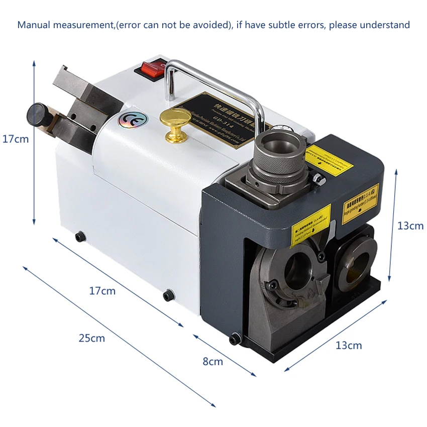 Портативный GD-314 фрезерный станок твердосплавные инструменты 3-14 мм сверло точилка фрезерный режущий станок 110 В/220 В 300 Вт