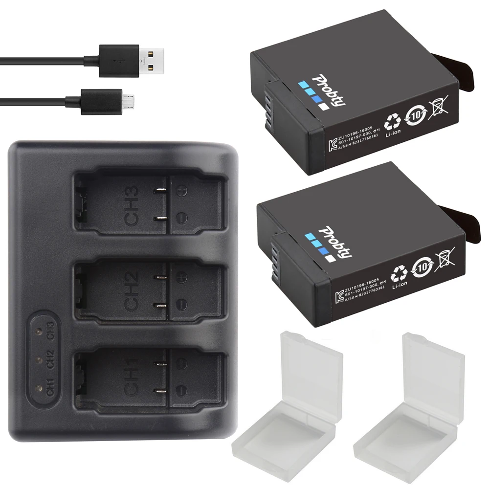 Prix pour NOUVEAU EN STOCK! 2 Pcs 1600 mAh batterie Go Pro Hero 5 AHDBT-501 AHDBT501 Bateria Akku + 3-Slot USB Chargeur pour GoPro 5 Hero5 AHDBT 501 Prix pour NOUVEAU EN STOCK! 2 Pcs 1600 mAh batterie Go Pro Hero 5 AHDBT-501 AHDBT501 Bateria Akku + 3-Slot USB Chargeur pour GoPro 5 Hero5 AHDBT 501