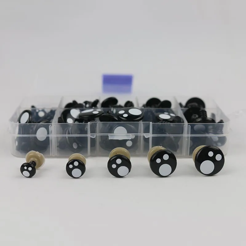 

100pcs Black Plastic Doll Eyes Crafts Eyeballs Dinosaur Animal Eye Dinosaur Safety Teddy Bear Eyes Free Shipping