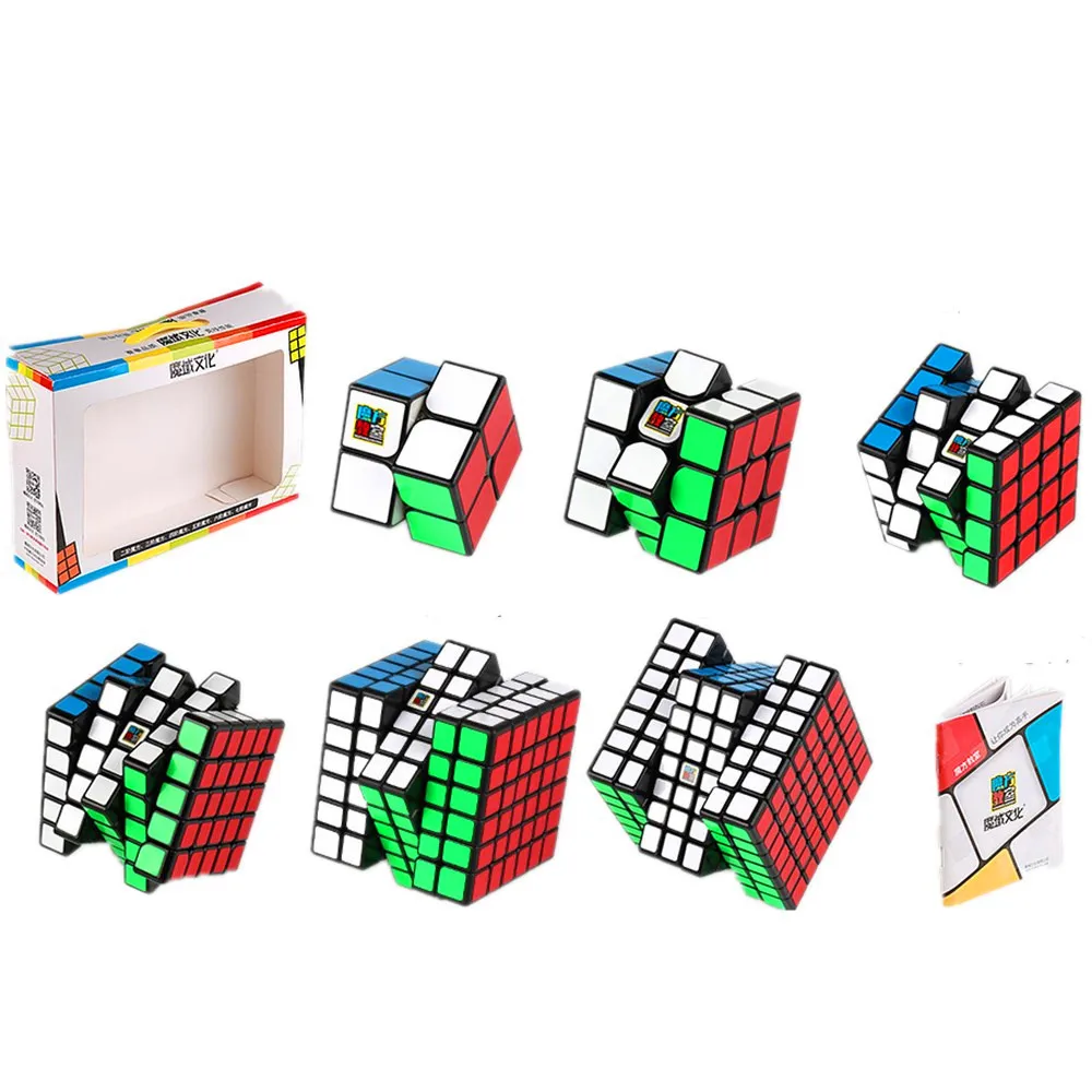 MOYU Yuhu 2x2/oneplus 3/OnePlus x 3 4x4 5x5 6x6 7x7 компл Кубик Рубика для профессионалов безопасный