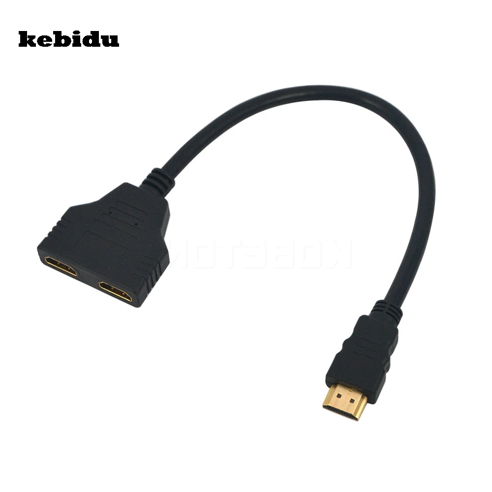 Разветвитель kebidu HDMI 1 штекер Двойной 2 гнездовой адаптер HD LED LCD TV|Кабели HDMI| |