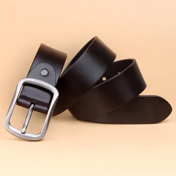

Fashion Men Belt Cow Genuine Leather Luxury Strap Male Belts for Men New Classic Vintage Pin Buckle Waist Belt