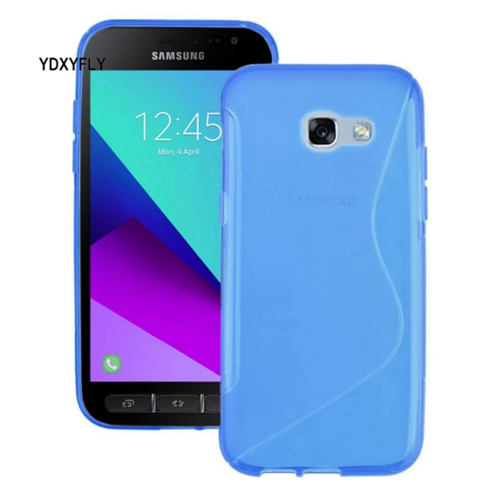 Противоскользящий гибкий чехол для Samsung Galaxy Xcover 4 4S G390F силиконовый S образный из