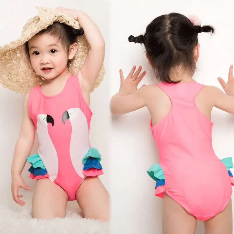 

2018 New Kids Baby Girl Monokini One Piece Bikini Swimsuit Swimwear Bathing Suit Swimming