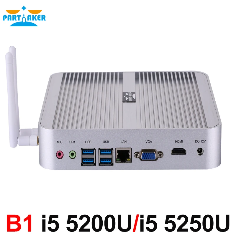 Мини-ПК на Windows 10 с Core i5 5200U i5 5250U двухъядерный безвентиляторный Nuc HTPC Intel HD Graphics 5500/6000 4K ТВ-приставка Мини-ПК на Windows 10 с Core i5 5200U i5 5250U двухъядерный безвентиляторный Nuc HTPC Intel HD Graphics 5500/6000 4K ТВ-приставка