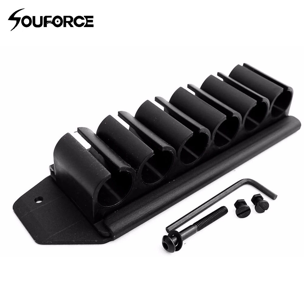 12 Gauge 6 Round Side Saddle Shotgun Shell Holder Carrier Kit For