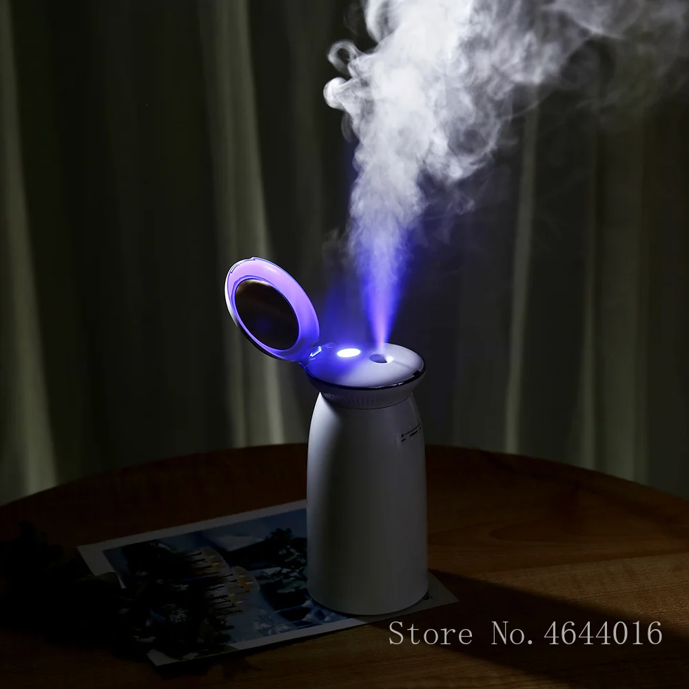 

350ML Car Humidifier USB Ultrasonic Air Purifier with LED Backlight Travel Portable Mini Electric Mist Maker Fogger