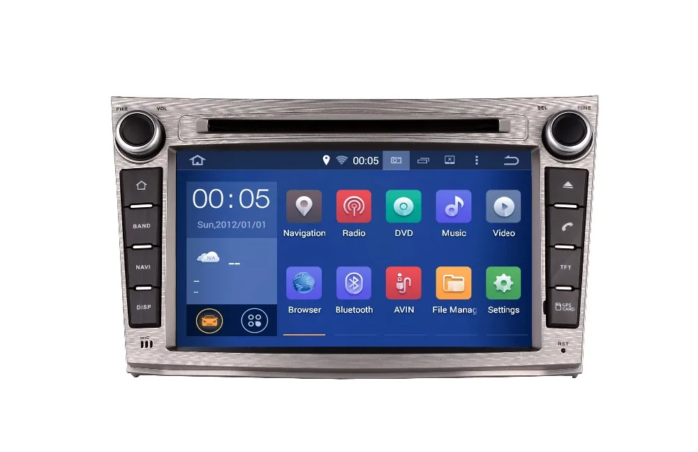 Cheap Android 9.0 8 Core RAM 4GB ROM 32GB Car GPS Auto Radio Screen DVD Player For Subaru Legacy Outback 2009-2014 Free Map And Camera 2