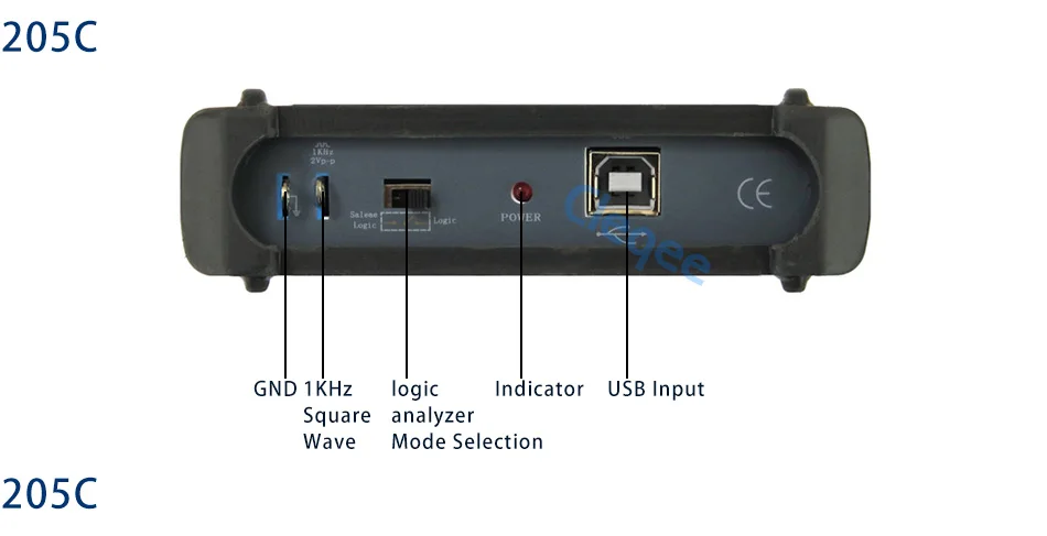 ISDS205C обновленная версия MDSO-LA ПК USB аналоговый Виртуальный Осциллограф 2 канала логический анализатор пропускная способность 20 м анализ цепи FS