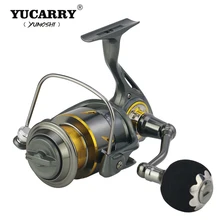 YUCARRY Марка R5000-9000 5,1/5,3: 1 спиннингом Рыболовная катушка все металлические 13+ 1BB анти-морской Рыбалка катушки