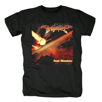 

Bloodhoof DRAGONFORCErock band power metal new black cotton t-shirt Asian Size