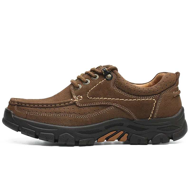 

Spring and autumn new outdoor casual men's shoes first layer leather shoes A053