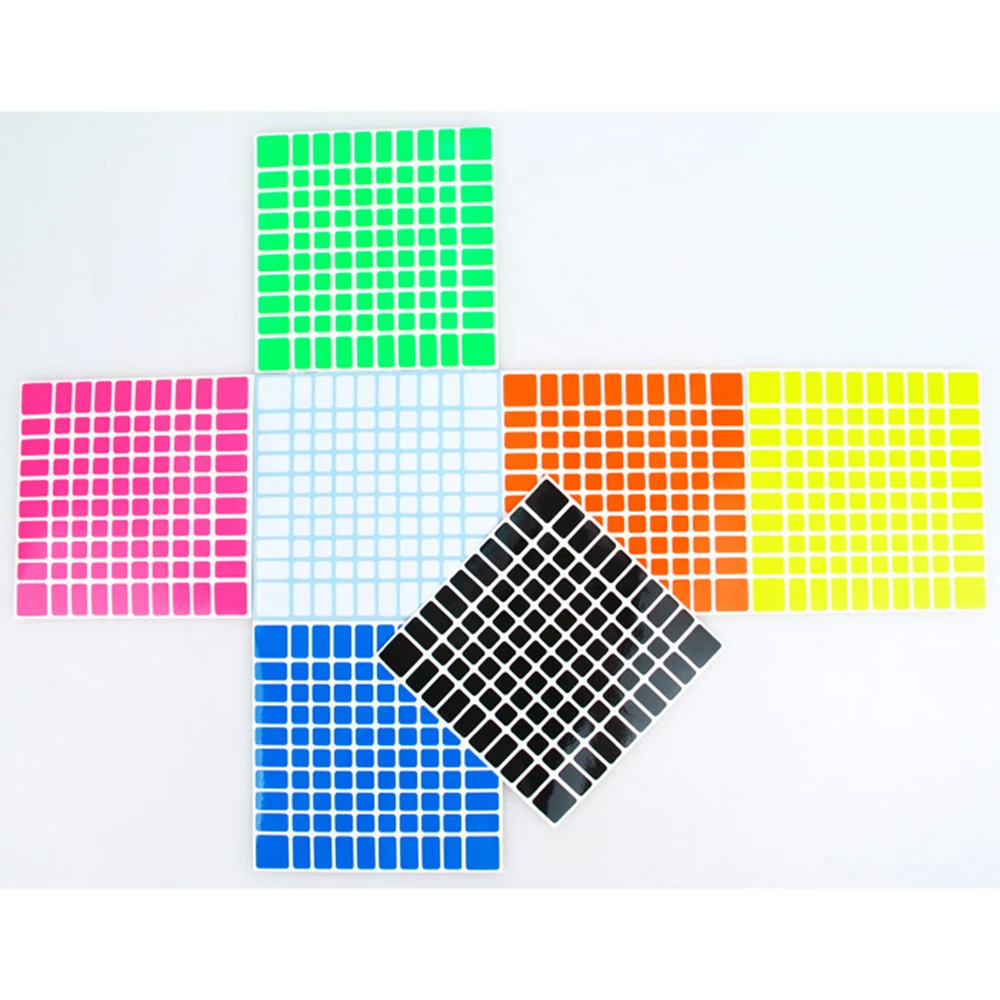 

Z-Sticker PVC Magic Cube DIY Sticker for 10x10x10 Puzzle Speed Cubes Moyu Shengshou