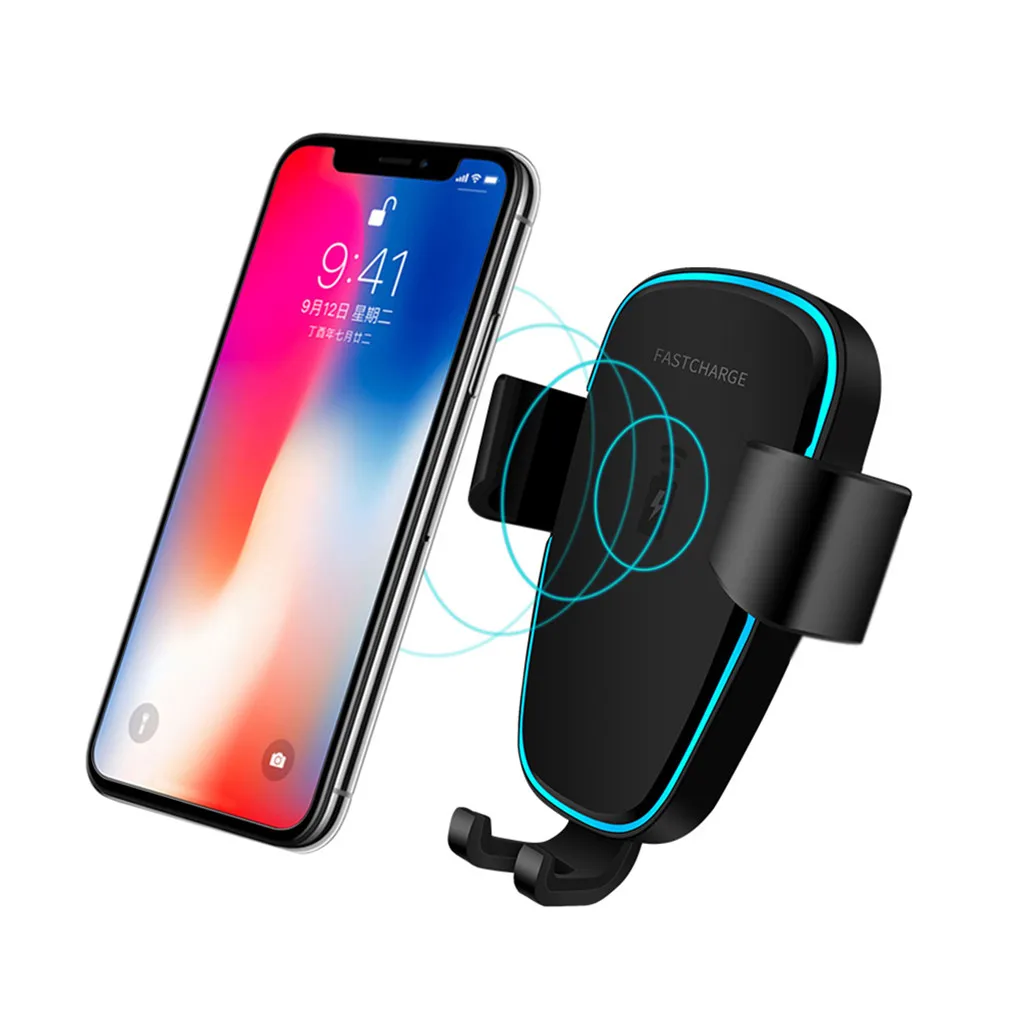 

Carprie ABS+PC Qi Wireless Gravity Auto Lock Charging Charger Car Mount for Samsung Galaxy S10 19Mar05