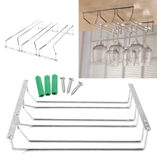 Под шкафом Дисплей Висячие полки рюмки вина стекло держатель бокал стойки организации винные инструменты