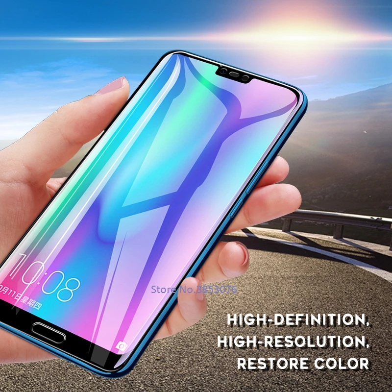 

EKDME HD Tempered Glass For Huawei P30 Pro Honor 10 Lite Full Cover Screen Protector For Huawei Nova 4 Anti Shatter Glass Film
