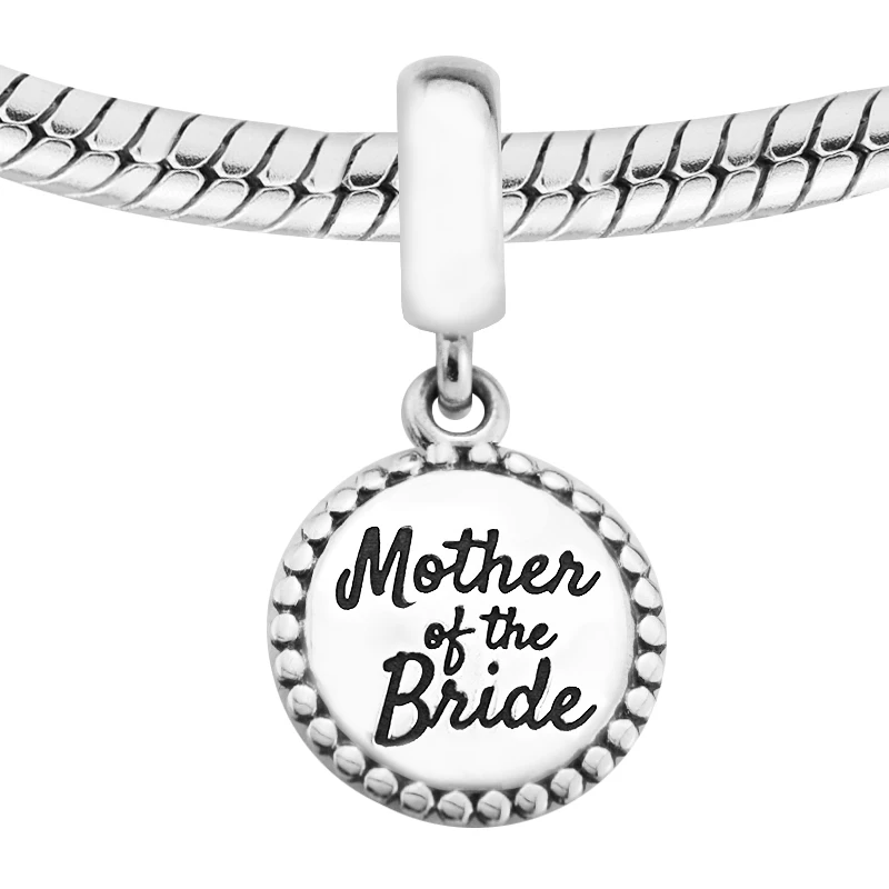 

Beads FOR Jewelry Making DIY Sterling-Silver-Jewelry Mother of The Bride Charm Bead Charms Silver 925 Berloque Perles Charm