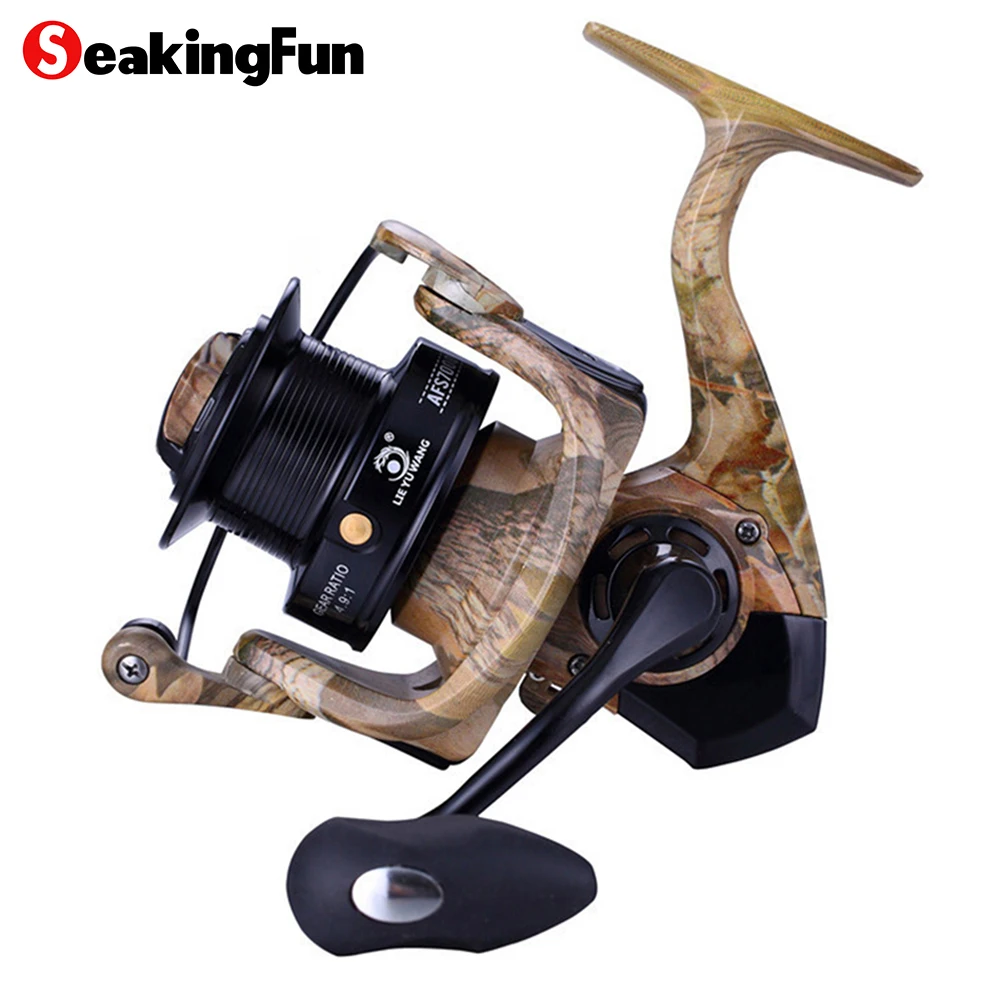 SeaKingFun Super Large Spinning Fishing Reel 13+1BB 10KG/22LB Max Drag