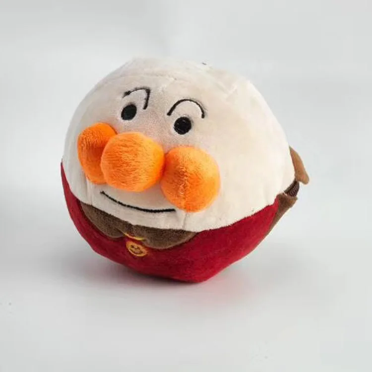

Sound Recording Japan Bread Superman Jumping The Ball Motor-driven Music Bounce Ball Trembling With Plush Children Baby Toys