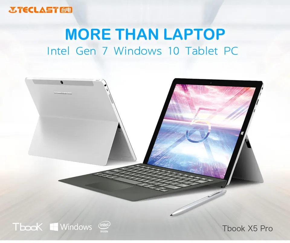 Clearence Teclast X5 Pro 8 Гб LPDDR3+ 256 ГБ SSD 12," USB 3,0 type-C Windows 10 Intel Kaby Lake Core 2 в 1 ультрабук планшетный ПК