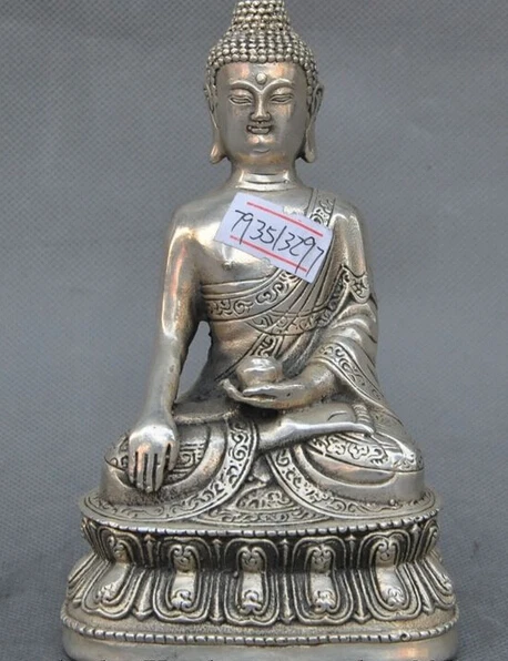 

decoration bronze factory outlets Tibet Silver Old Tibet Buddhism Fane Silver sakyamuni Shakyamuni Tathagata buddha Statue