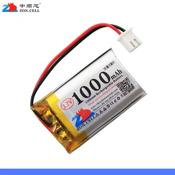

In 1000mAh 852540 3.7V lithium polymer battery 802540 scan code instrument speaker driving apparatus Rechargeable Li-ion Cell
