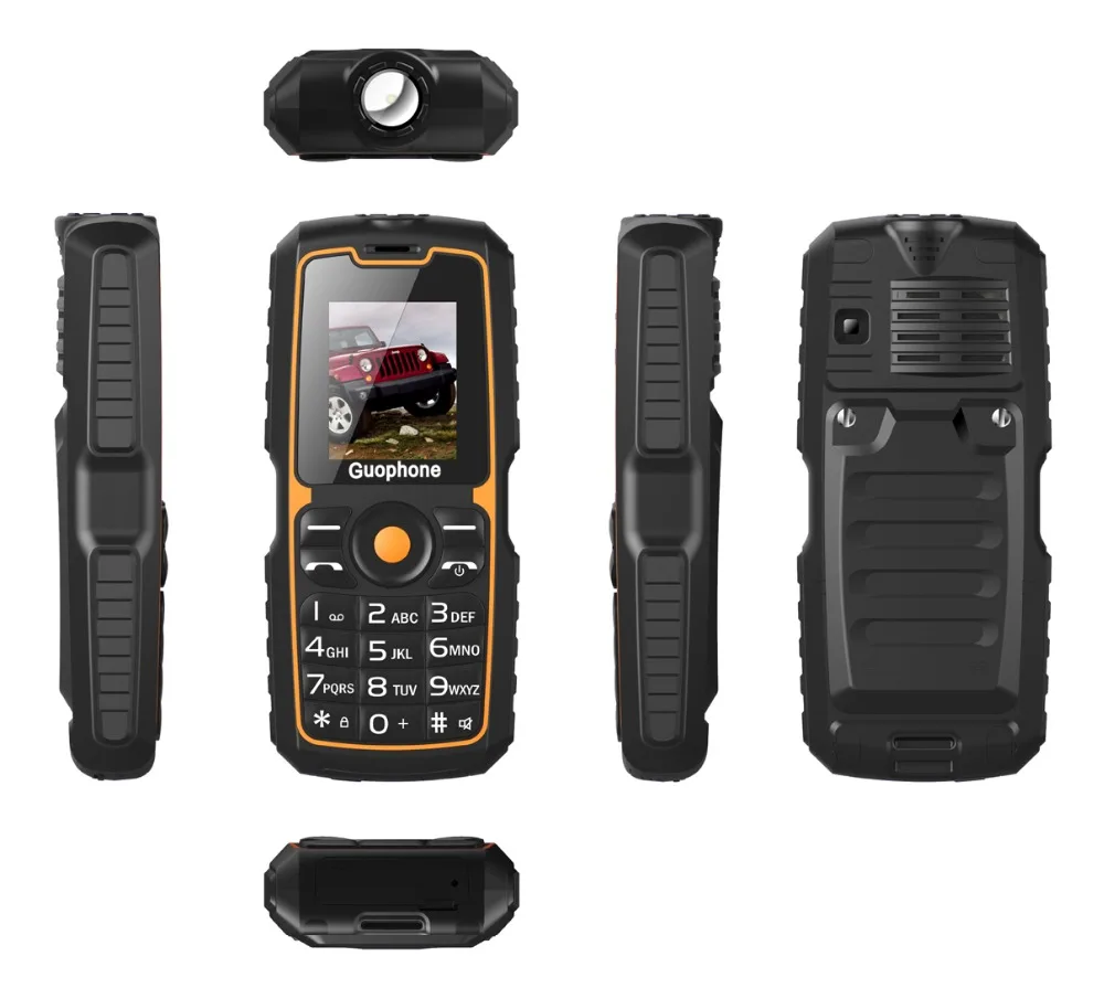 guophone Stone V3S Cheapest Small Elder Phone Quadruple Protection Long standby Big BOX Speaker with LED