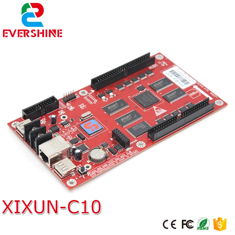 

Super Good! Xixun C10 Single/ Two / Full color LED Controller Card Support Wireless WIFI/WAN/LAN/Internet/3G/RF/GPRS