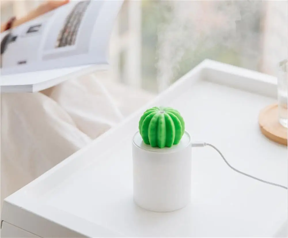 

usb gadget USB Car Essential Diffuser Fragrance Humidifier For Vehicle Office Travel Home Cactus Humidifier Specifications Q70