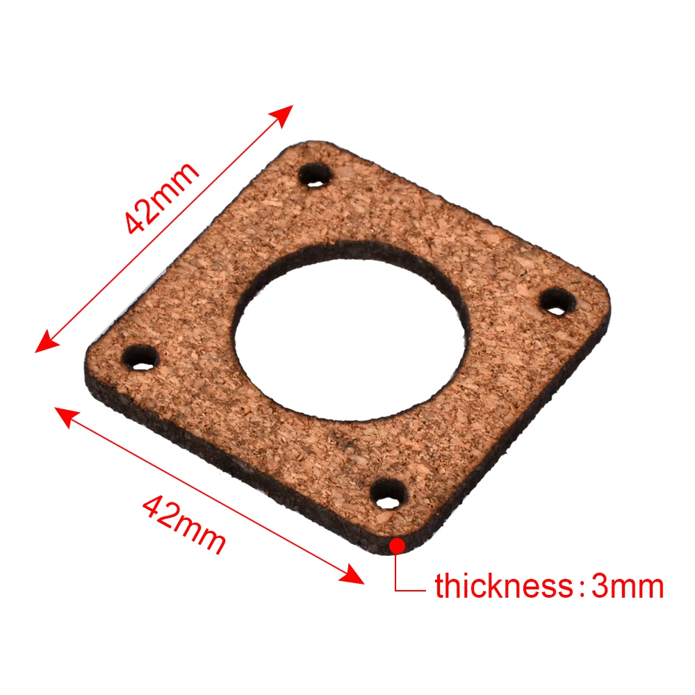 1/5 шт. Nema 17(Национальная ассоциация владельцев электротехнических предприятий) шаговый гаситель двигателя 3 мм Толщина пробки прокладка заслонки Nema17 42 шаговый двигатель/изолятор для 3D-принтеры