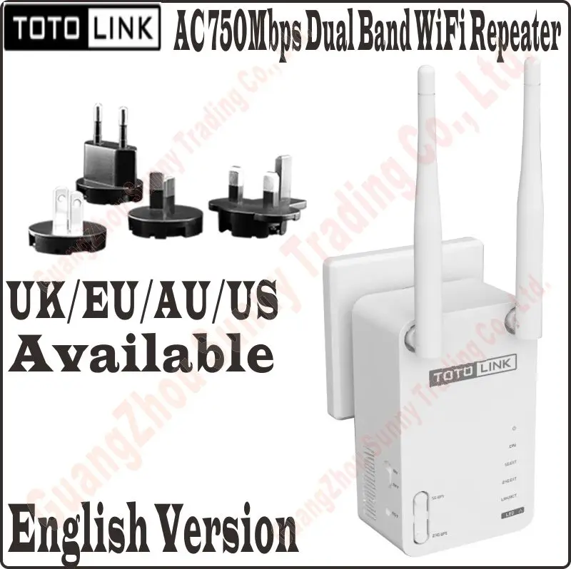 TOTOLINK EX750 Wireless Range Extender AC 750Mbps Dual