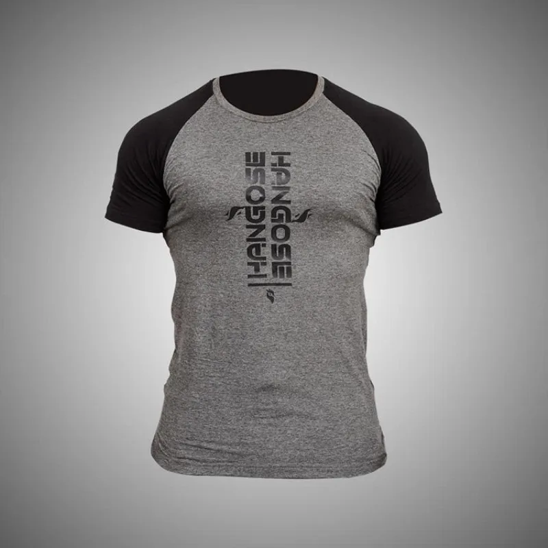 

2019 new Men Running Breathable Cotton t shirt Gym Fitness Workout Training Short sleeve T-shirts Male Jogging Slim Tee Tops Man