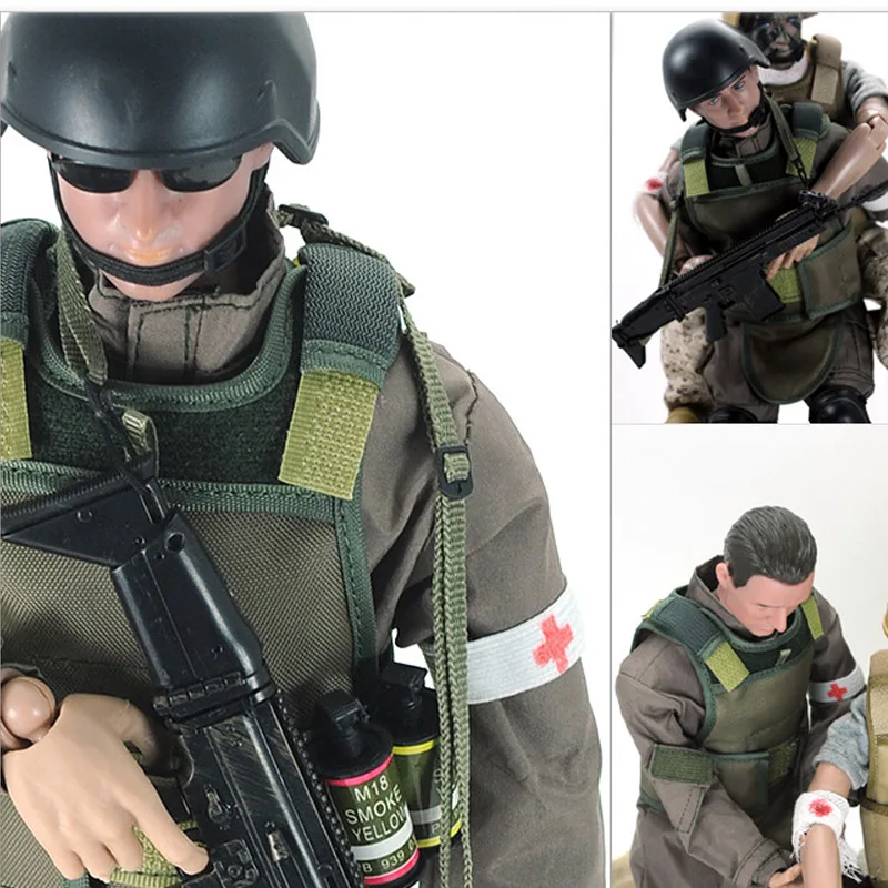 Mnotht 1/6 фигурку SWAT Военный мундир армейские боевые игрушки специальные