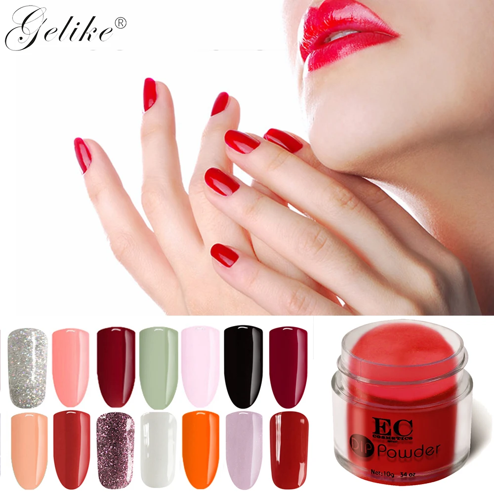 10G EC Dip Powder Dipping Nails Polish Kit Air Dry Acrylic Multi Colors