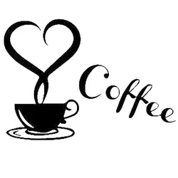 15.5x10.9 см сердце чашка кофе интересные автомобиль-Стайлинг виниловая наклейка автомобиля Стикеры s8-0754
