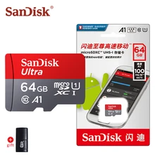 Sandisk micro sd card 64 Гб оперативной памяти, 16 Гб встроенной памяти, карта памяти класса 10 32 gb оригинальную карту tf sd-карта SDHC/SDXC sd карты памяти micro sd 128 ГБ