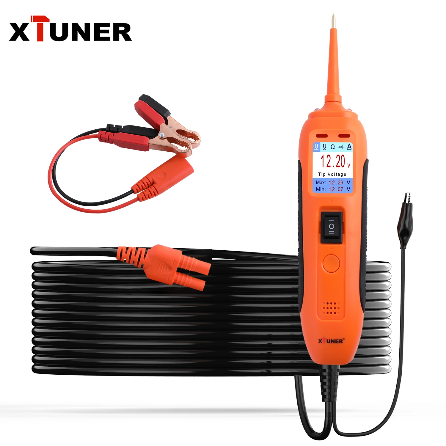 KM10 Automotive Circuit Tester Power Probe Kit Diagnostic Test Tool Vehicle Voltage Signal Diagnostic/Components Activated/Continuity Short Testing for 12-24V Auto Electrical System KM10 Automotive Circuit Tester Power Probe Kit Diagnostic Test Tool Vehicle Voltage Signal Diagnostic/Components Activated/Continuity Short Testing for 12-24V Auto Electrical System