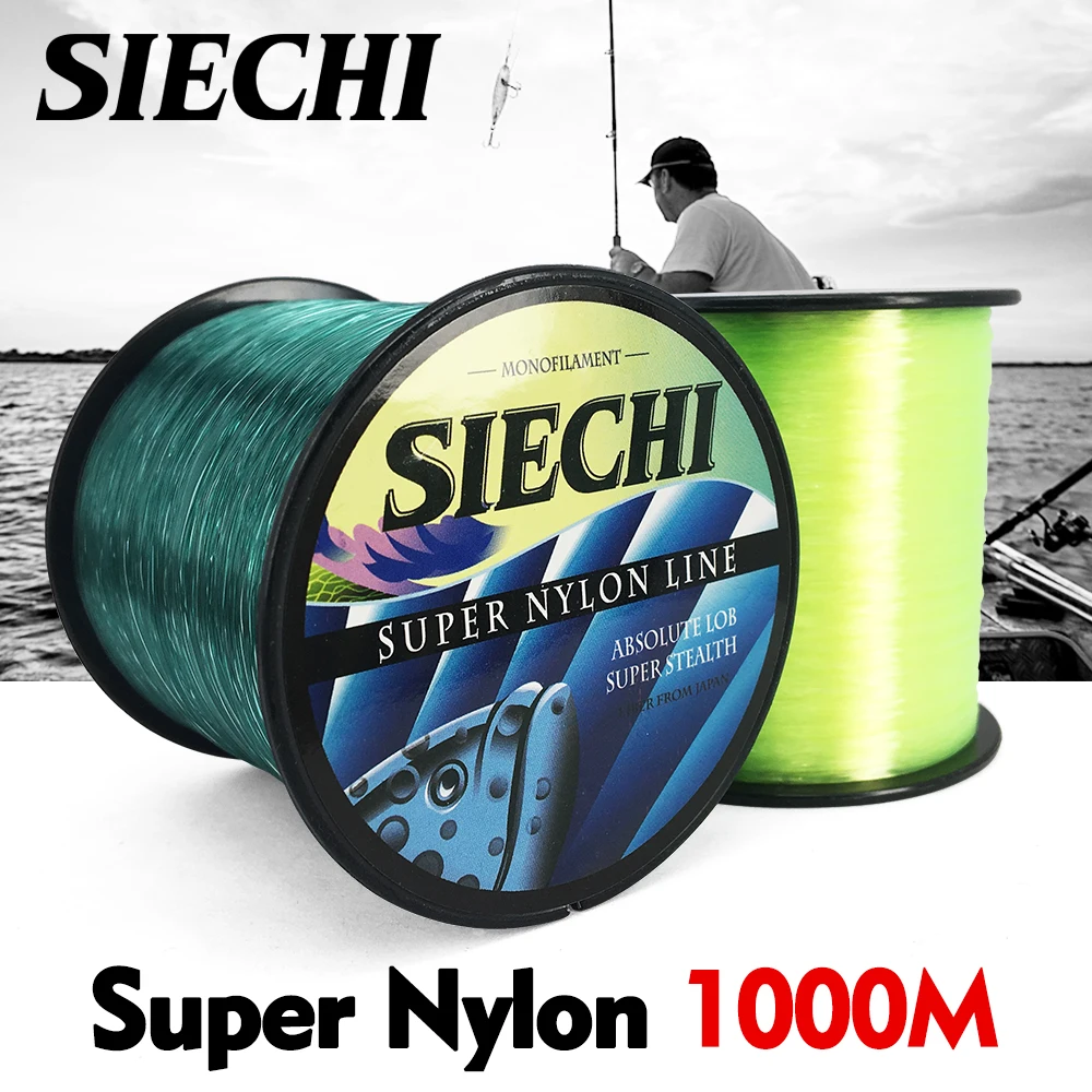 

1000M Nylon Fishing Line Monofilament Japan Durable Monofilament Rock Sea Fishing Line 4 LB-28 LB SIECHI Brand