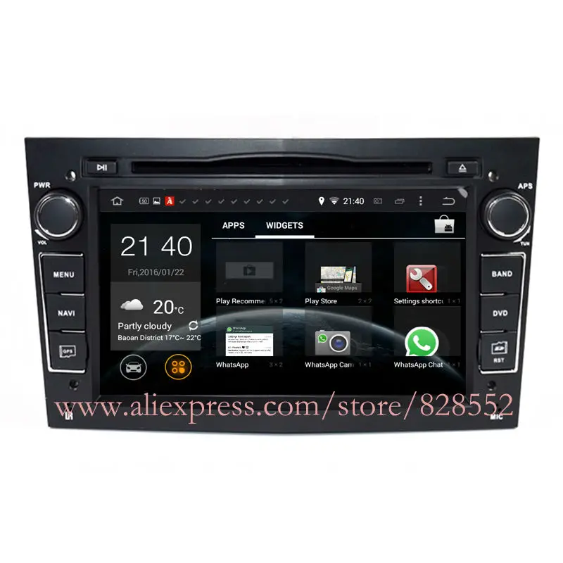 Flash Deal Free Shipping 1024*600 Android 6.0 Quad-core RAM Car DVD for For Vauxhall/Opel/Antara/VECTRA/ZAFIRA/Astra H G J Canbus FM GPS BT 1